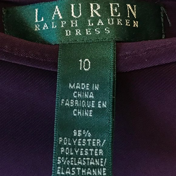 Ralph Lauren Plum Cocktail Dress - Picture 4 of 4